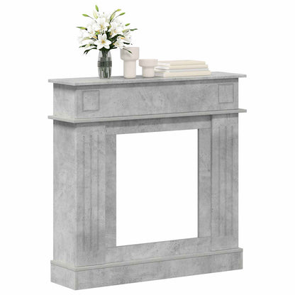 Fireplace Surround Concrete Grey 102 x 26 x 100 cm