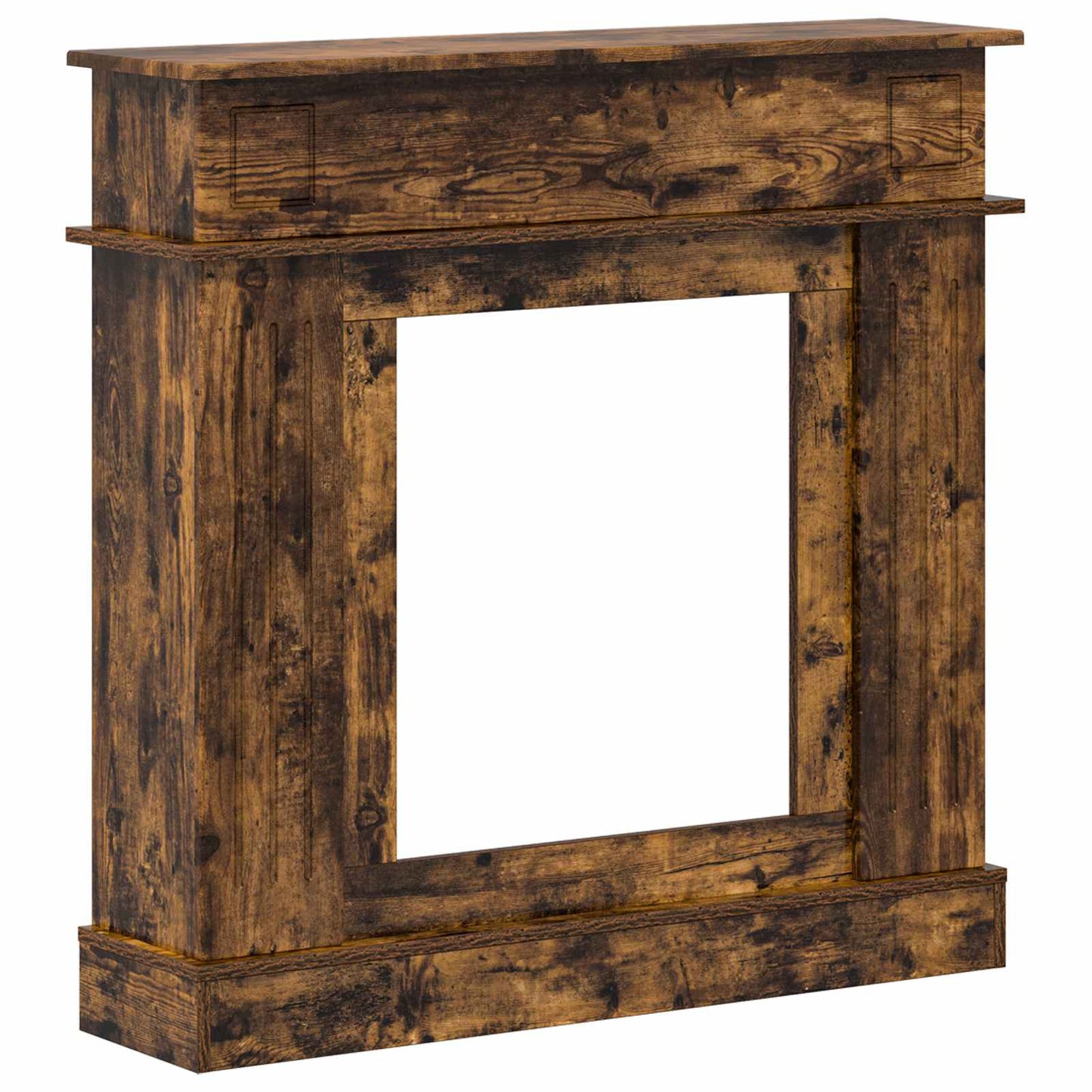 Fireplace Surround Smoked Oak 102 x 26 x 100 cm Engineered Wood
