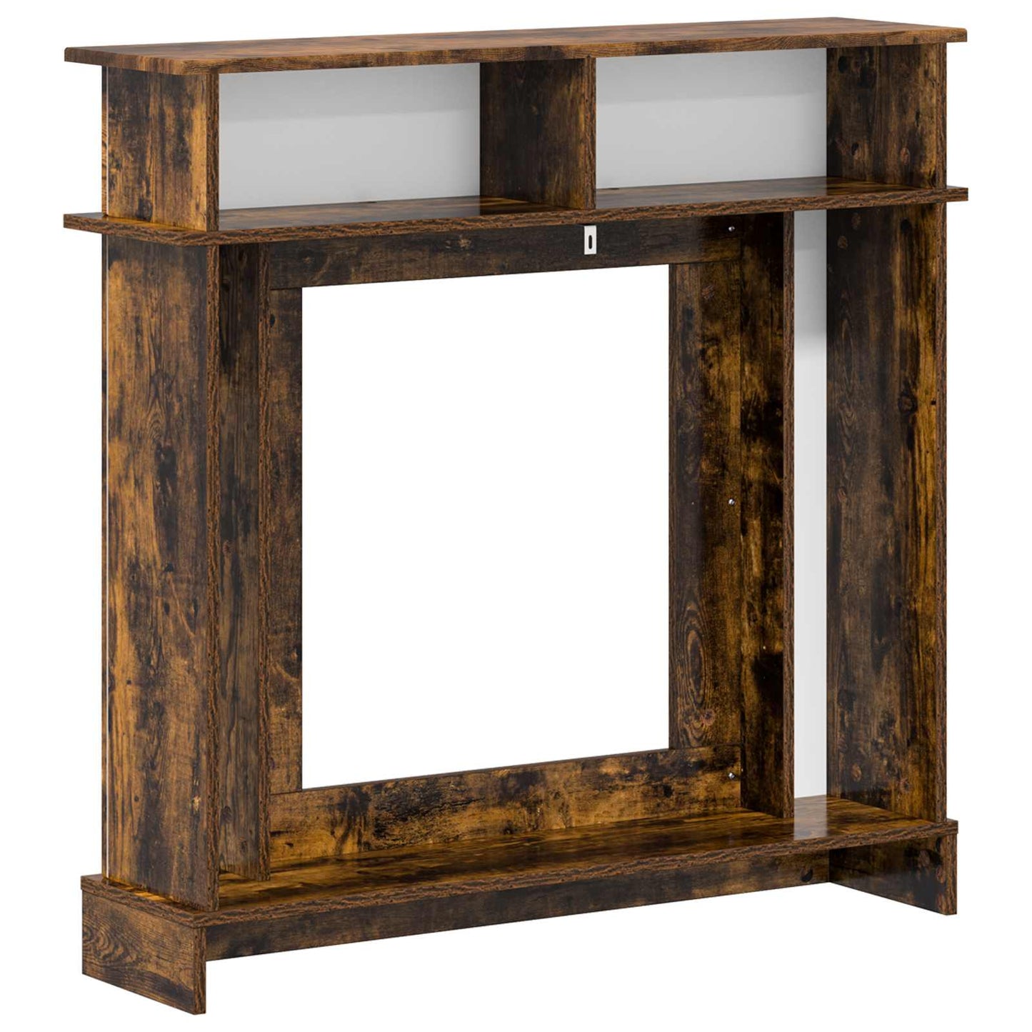 Fireplace Surround Smoked Oak 102 x 26 x 100 cm Engineered Wood