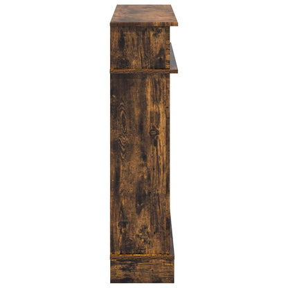 Fireplace Surround Smoked Oak 102 x 26 x 100 cm Engineered Wood
