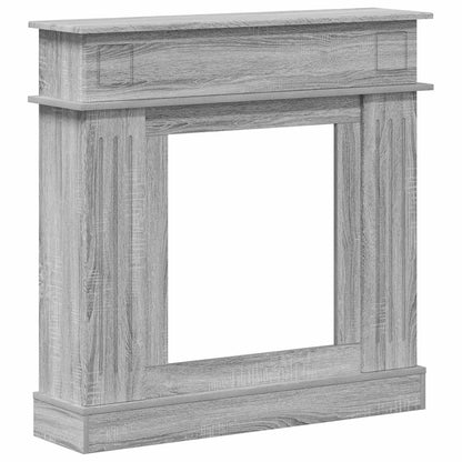 Fireplace Surround Grey Sonoma 102 x 26 x 100 cm