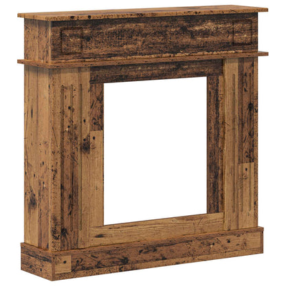 Fireplace Surround Old Wood 102 x 26 x 100 cm Engineered Wood