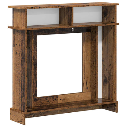 Fireplace Surround Old Wood 102 x 26 x 100 cm Engineered Wood