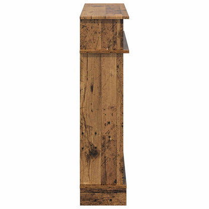 Fireplace Surround Old Wood 102 x 26 x 100 cm Engineered Wood