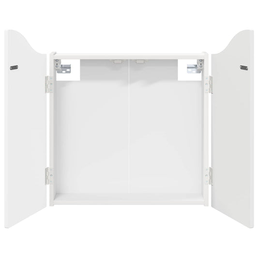 Dartboard Cabinet White 56 x 12 x 63 cm Engineered Wood