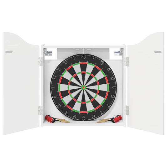 Dartboard Cabinet White 56 x 12 x 63 cm Engineered Wood