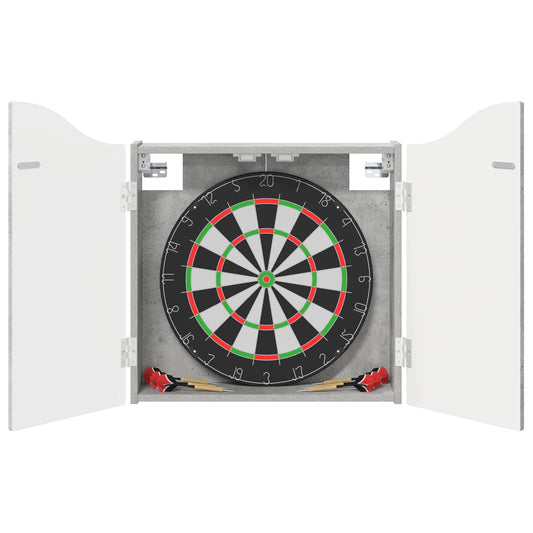 Dartboard Cabinet Concrete Grey 56 x 12 x 63 cm Engineered Wood
