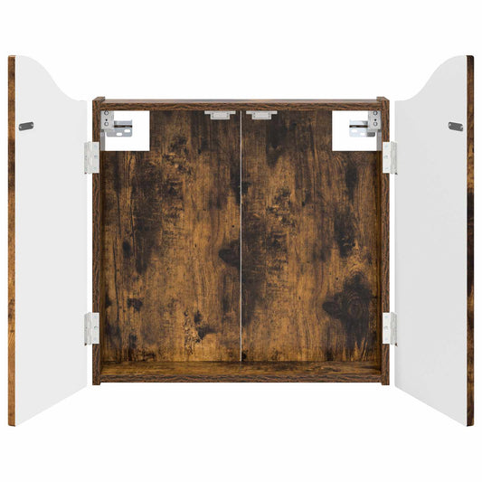 Dartboard Cabinet Smoked Oak 56 x 12 x 63 cm Engineered Wood