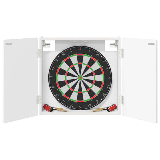 Dartboard Cabinet White 56 x 12 x 53.5 cm Engineered Wood