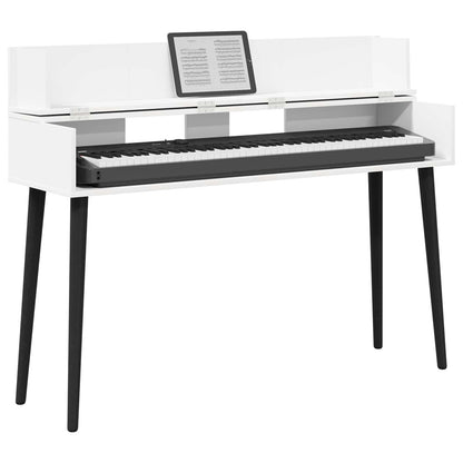 Studio Desk White 152 x 40 x 19.5 cm Engineered Wood