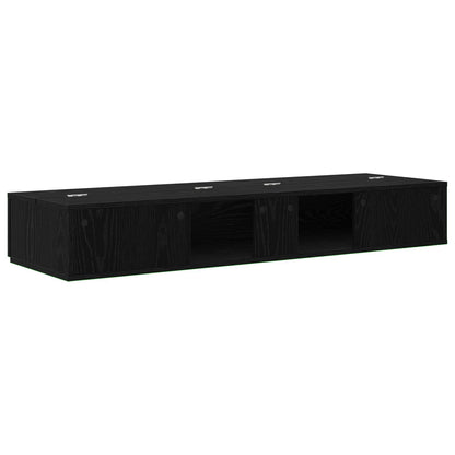 Studio Desk Black Oak 152 x 40 x 19.5 cm Engineered Wood