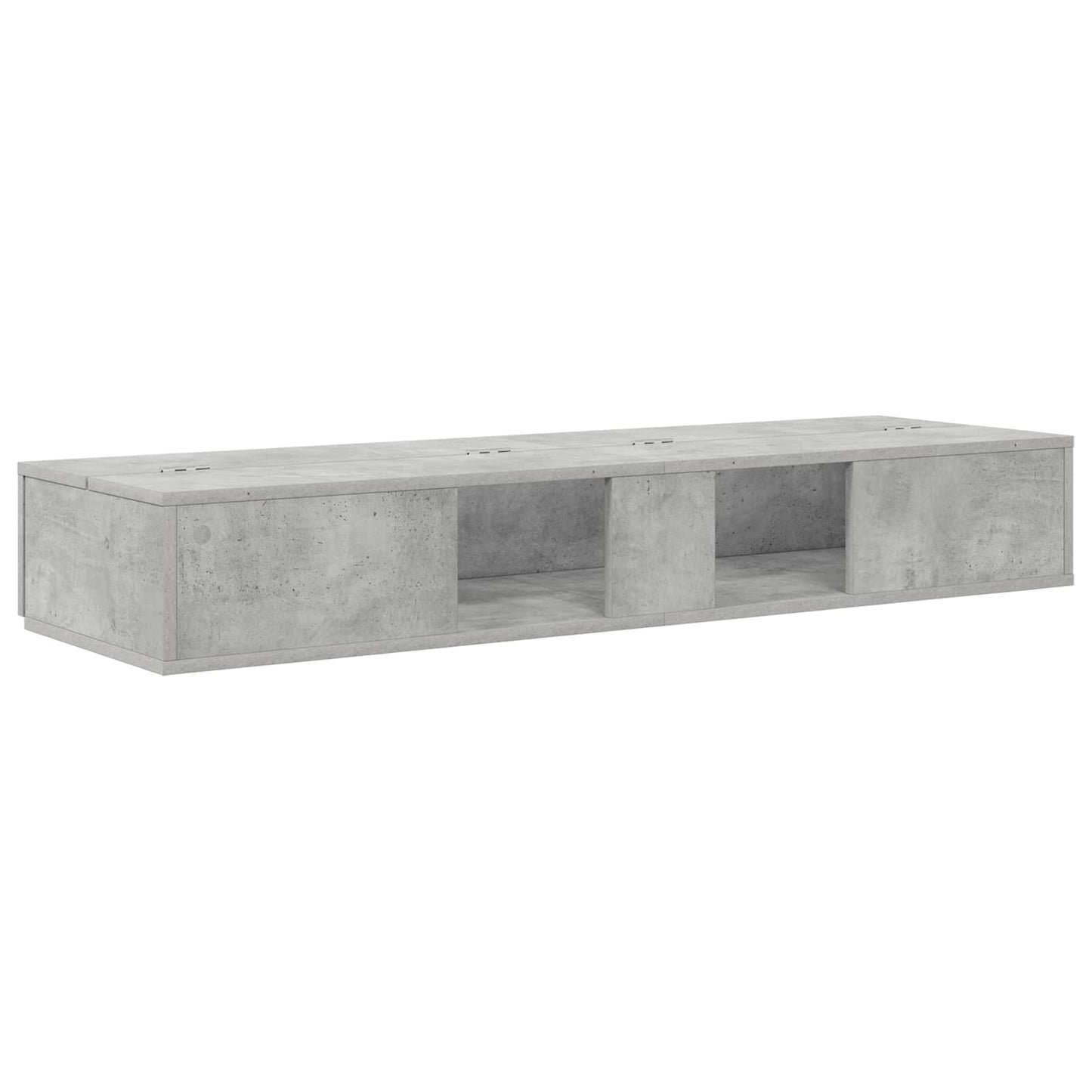 Studio Desk Concrete Grey 152 x 40 x 19.5 cm Engineered Wood