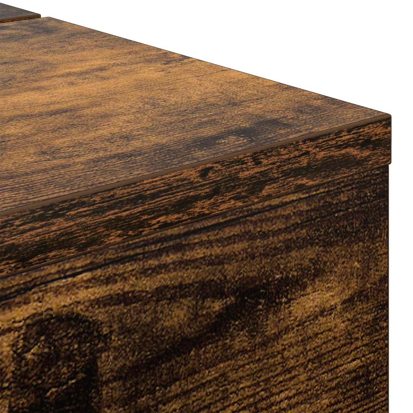 Studio Desk Smoked Oak 152 x 40 x 19.5 cm Engineered Wood