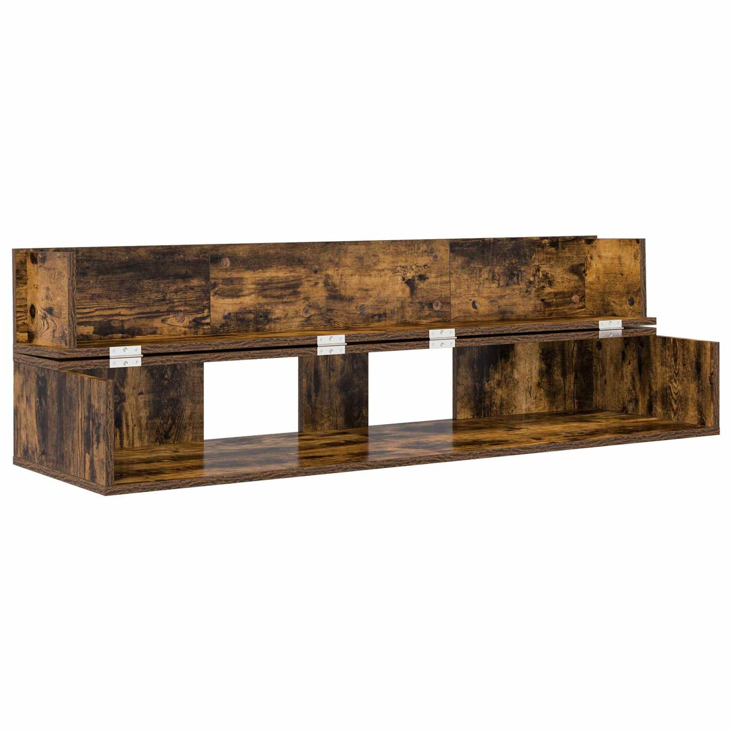 Studio Desk Smoked Oak 152 x 40 x 19.5 cm Engineered Wood