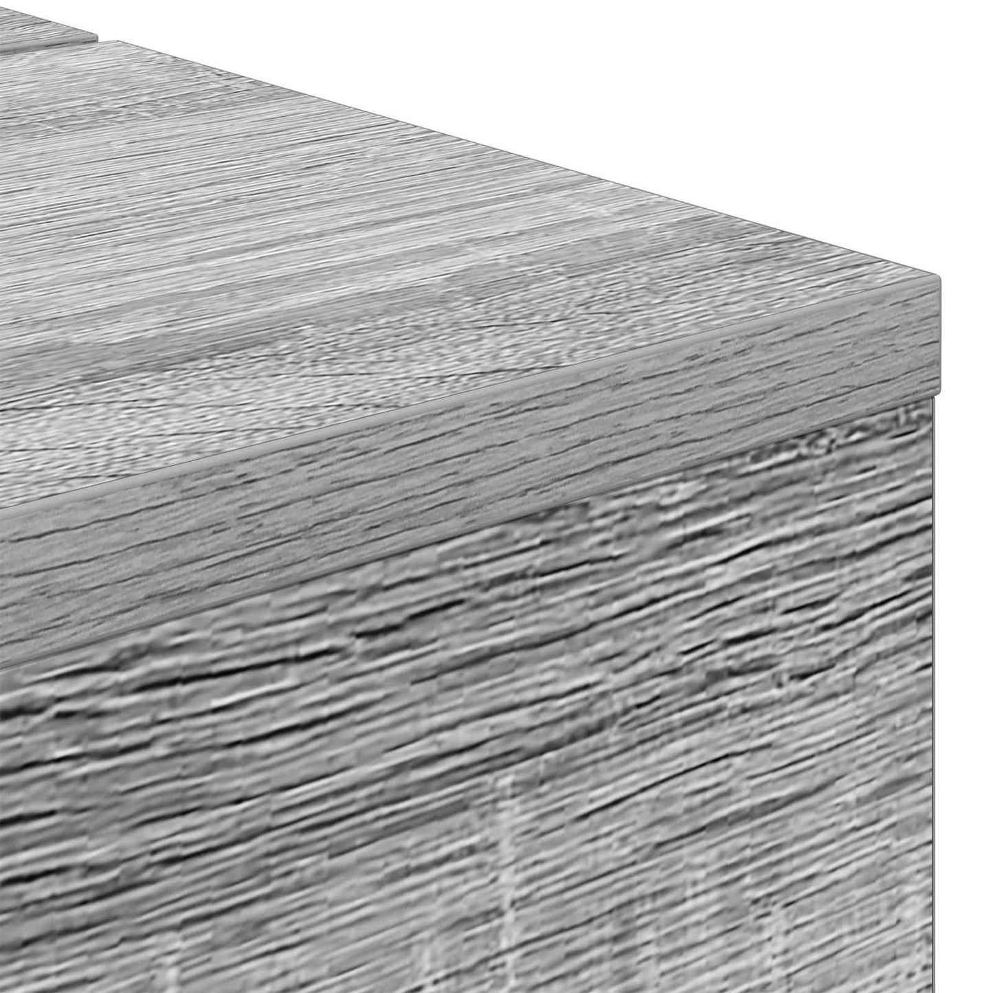 Studio Desk Grey Sonoma 152 x 40 x 19.5 cm Engineered Wood