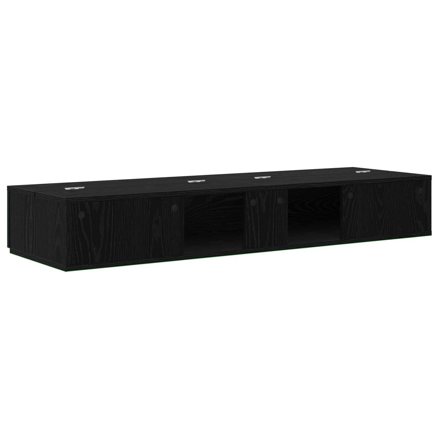 Studio Desk Black Oak 130 x 40 x 19.5 cm Engineered Wood
