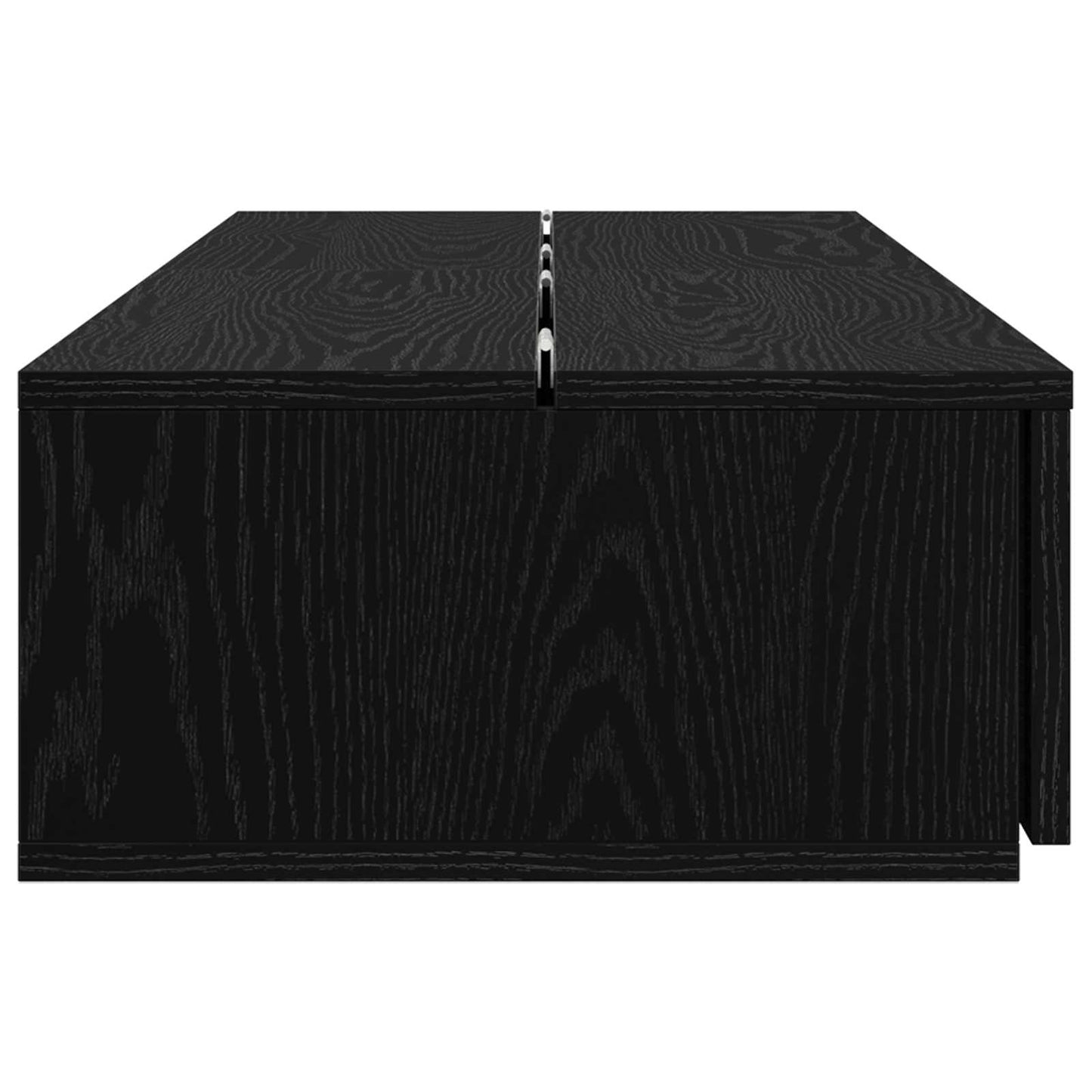 Studio Desk Black Oak 130 x 40 x 19.5 cm Engineered Wood