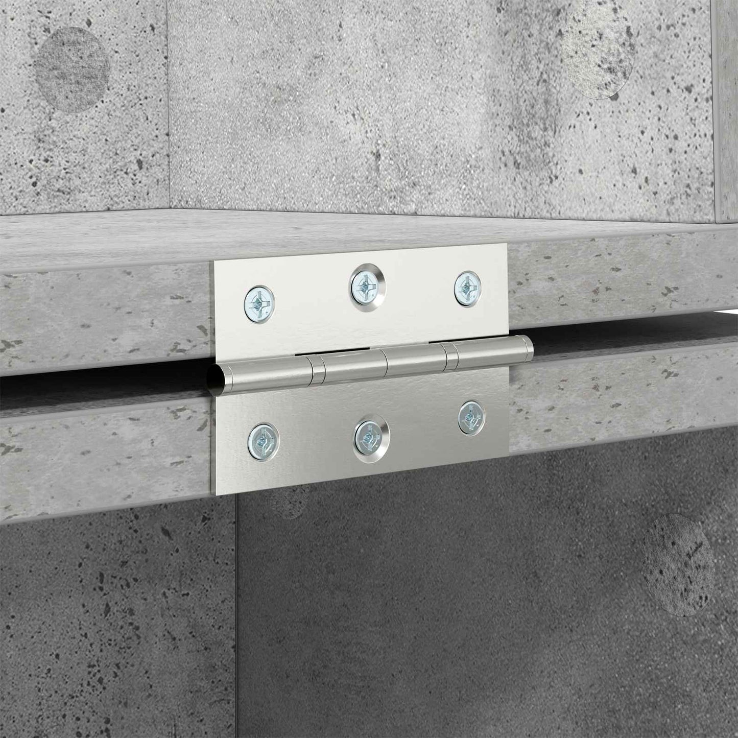 Studio Desk Concrete Grey 130 x 40 x 19.5 cm Engineered Wood