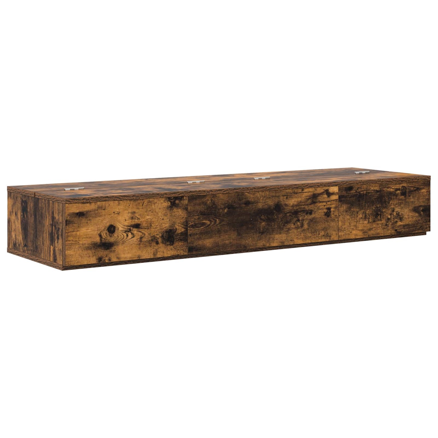 Studio Desk Smoked Oak 130 x 40 x 19.5 cm Engineered Wood