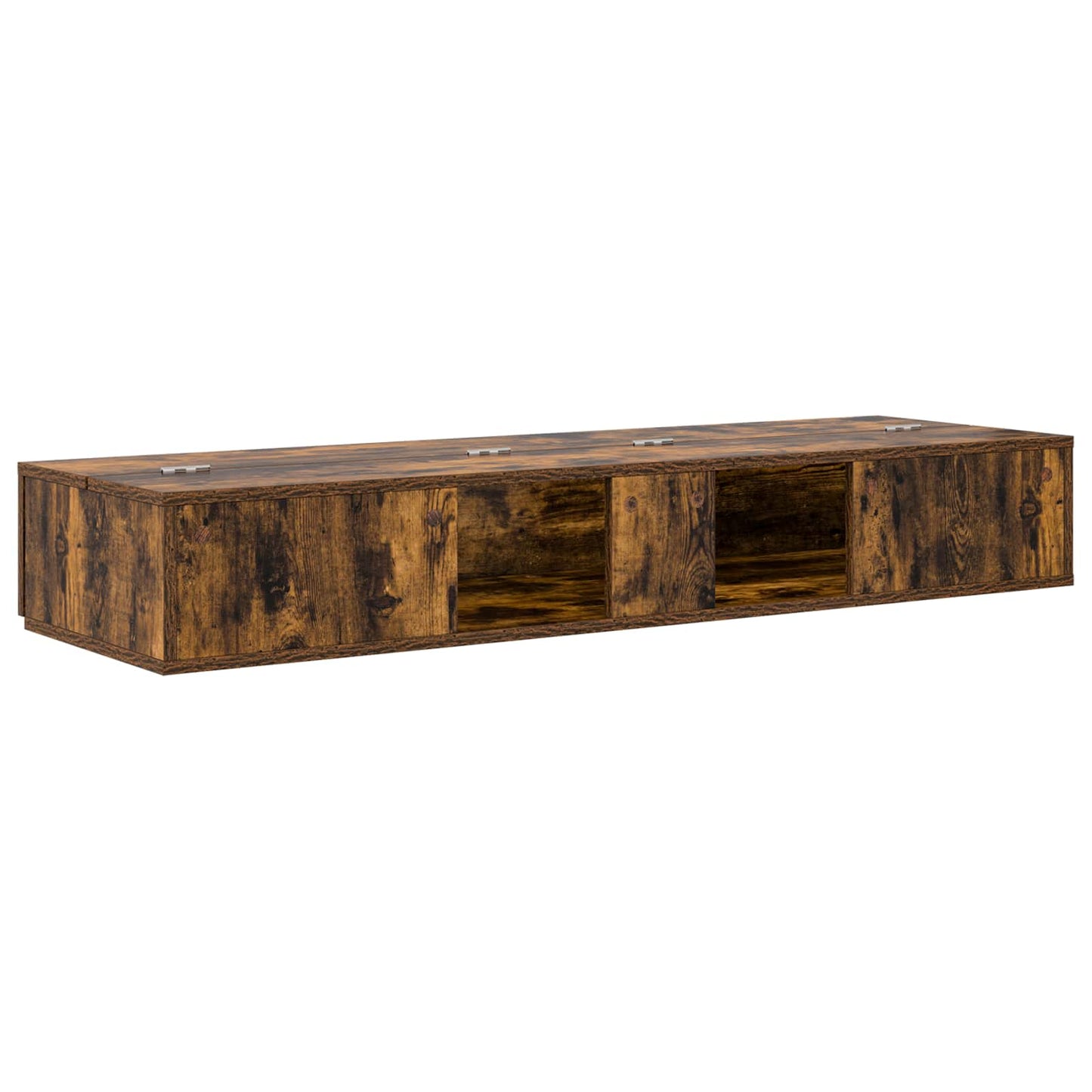 Studio Desk Smoked Oak 130 x 40 x 19.5 cm Engineered Wood