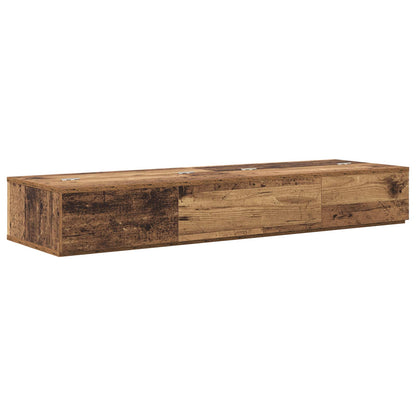 Studio Desk Old Wood 130 x 40 x 19.5 cm Engineered Wood