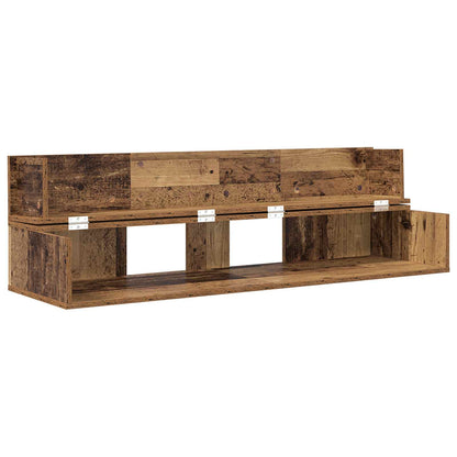 Studio Desk Oak Wood 130 x 40 x 19.5 cm Engineered Wood