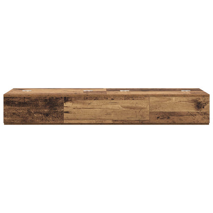 Studio Desk Old Wood 130 x 40 x 19.5 cm Engineered Wood