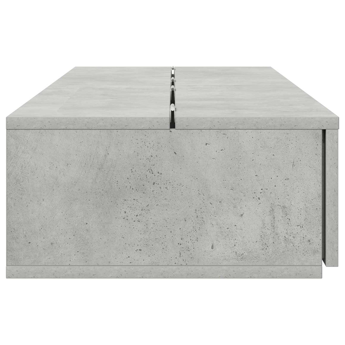 Studio Desk Concrete Grey 110 x 40 x 19.5 cm Engineered Wood