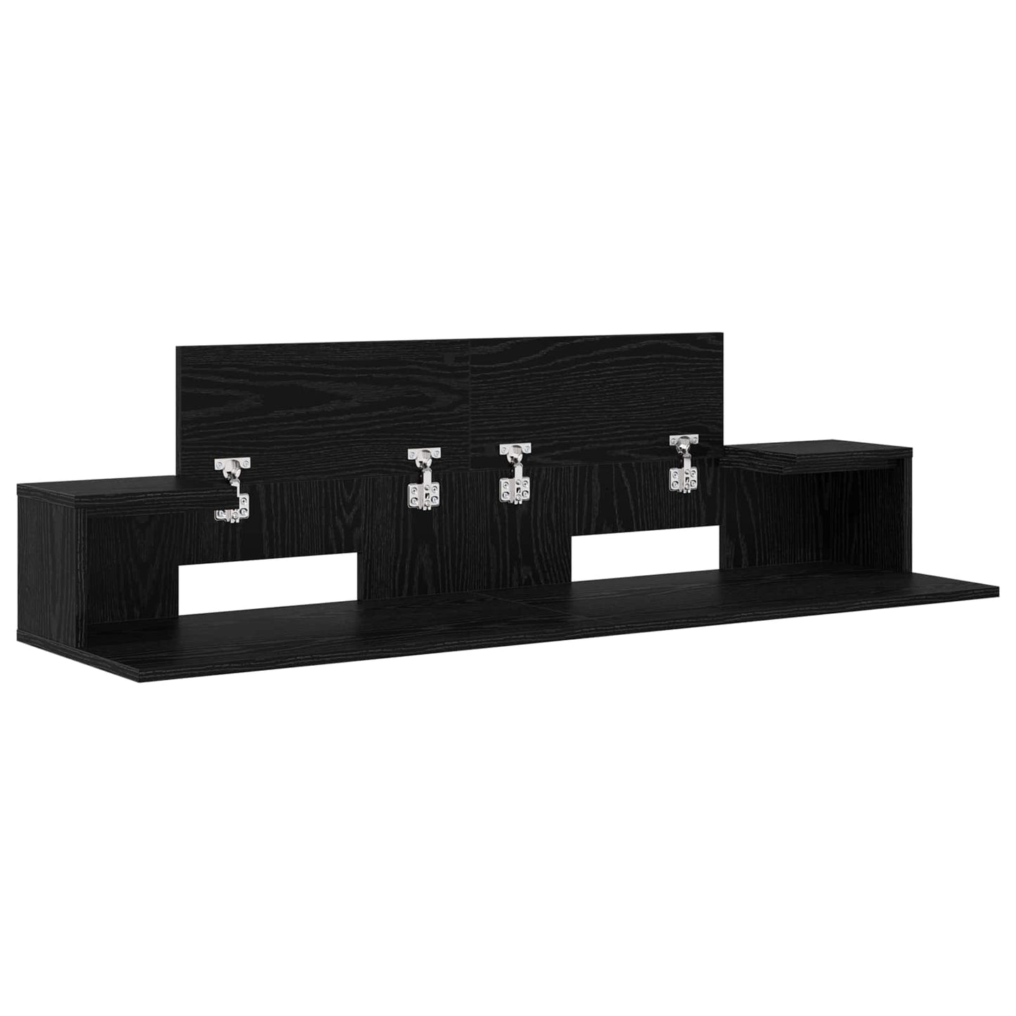 Studio Desk Black Oak 152 x 36 x 19.5 cm Engineered Wood