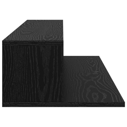 Studio Desk Black Oak 130 x 36 x 19.5 cm Engineered Wood