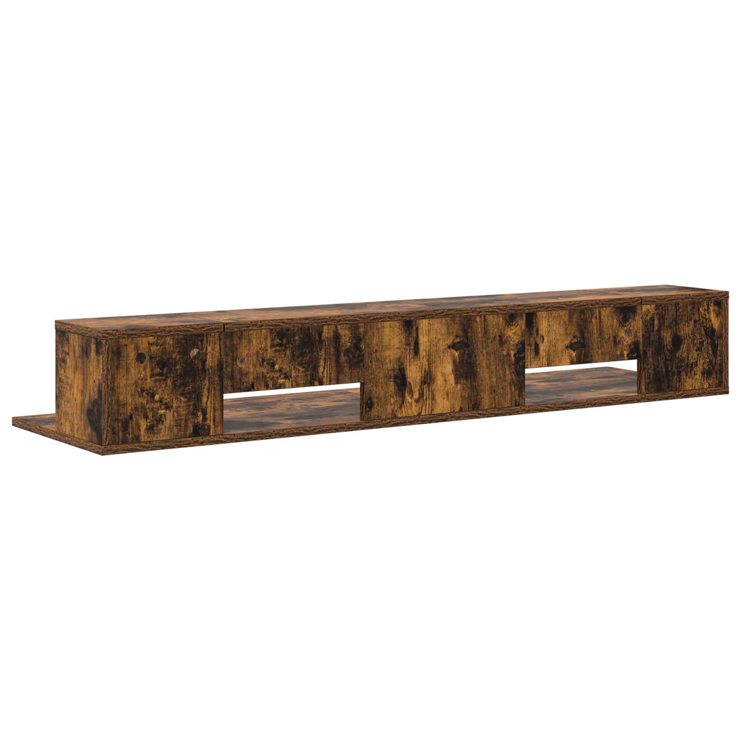 Studio Desk Smoked Oak 130 x 36 x 19.5 cm Engineered Wood