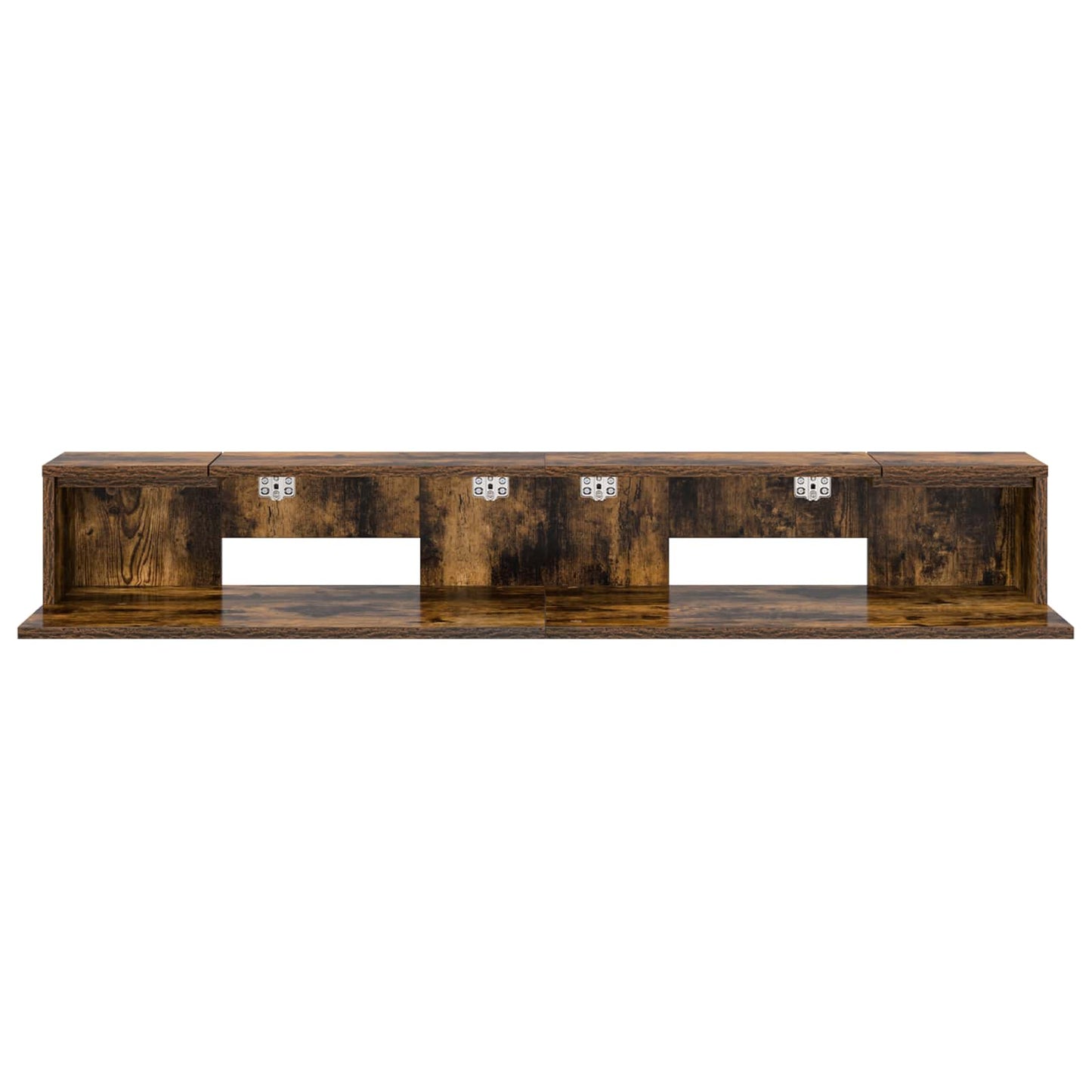 Studio Desk Smoked Oak 130 x 36 x 19.5 cm Engineered Wood
