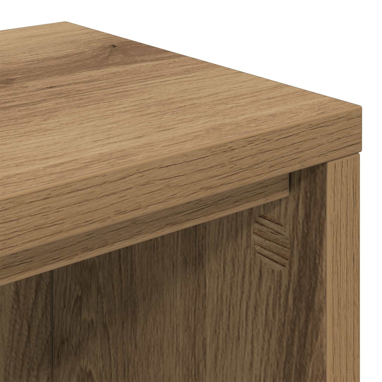 Studio Desk Artisan Oak 130 x 36 x 19.5 cm Engineered Wood