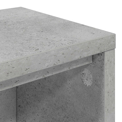 Studio Desk Concrete Grey 110 x 36 x 19.5 cm Engineered Wood