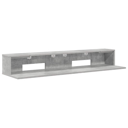 Studio Desk Concrete Grey 110 x 36 x 19.5 cm Engineered Wood