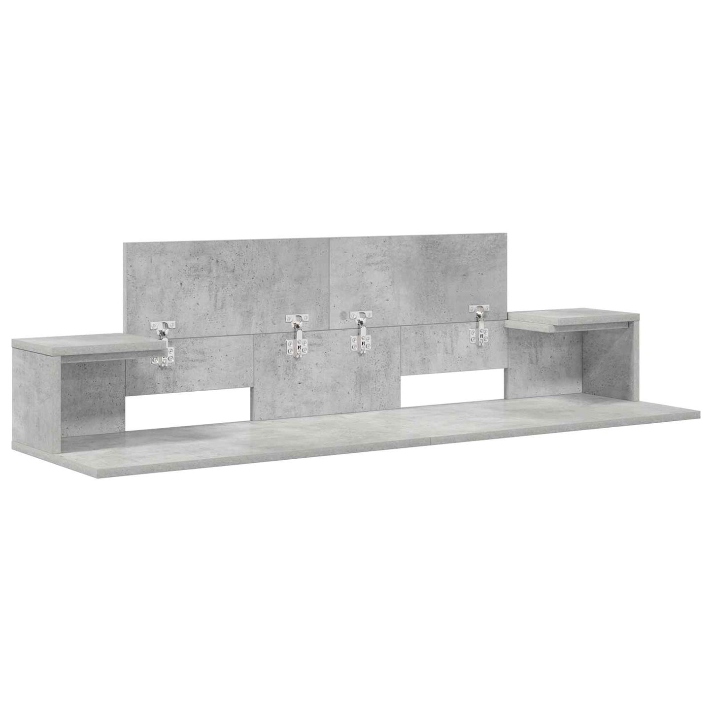Studio Desk Concrete Grey 110 x 36 x 19.5 cm Engineered Wood