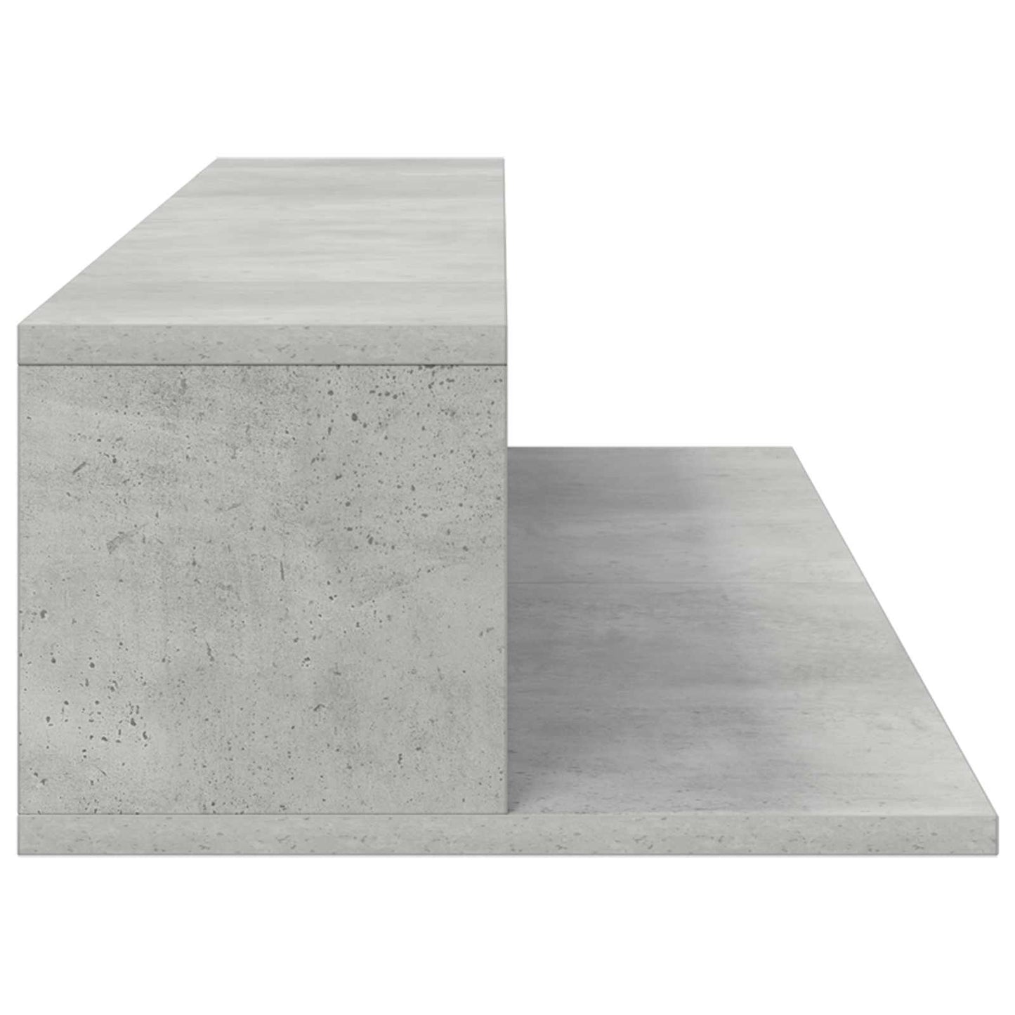 Studio Desk Concrete Grey 110 x 36 x 19.5 cm Engineered Wood