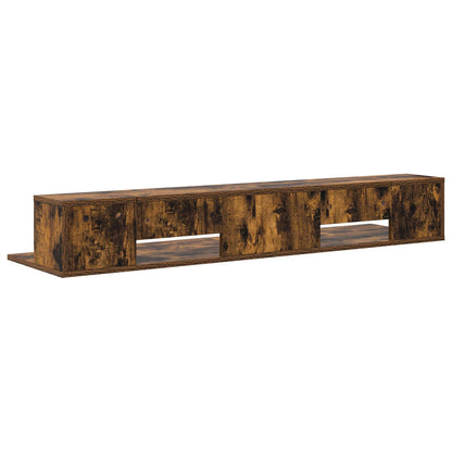 Studio Desk Smoked Oak 110 x 36 x 19.5 cm Engineered Wood