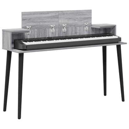Studio Desk Grey Sonoma 110 x 36 x 19.5 cm Engineered Wood