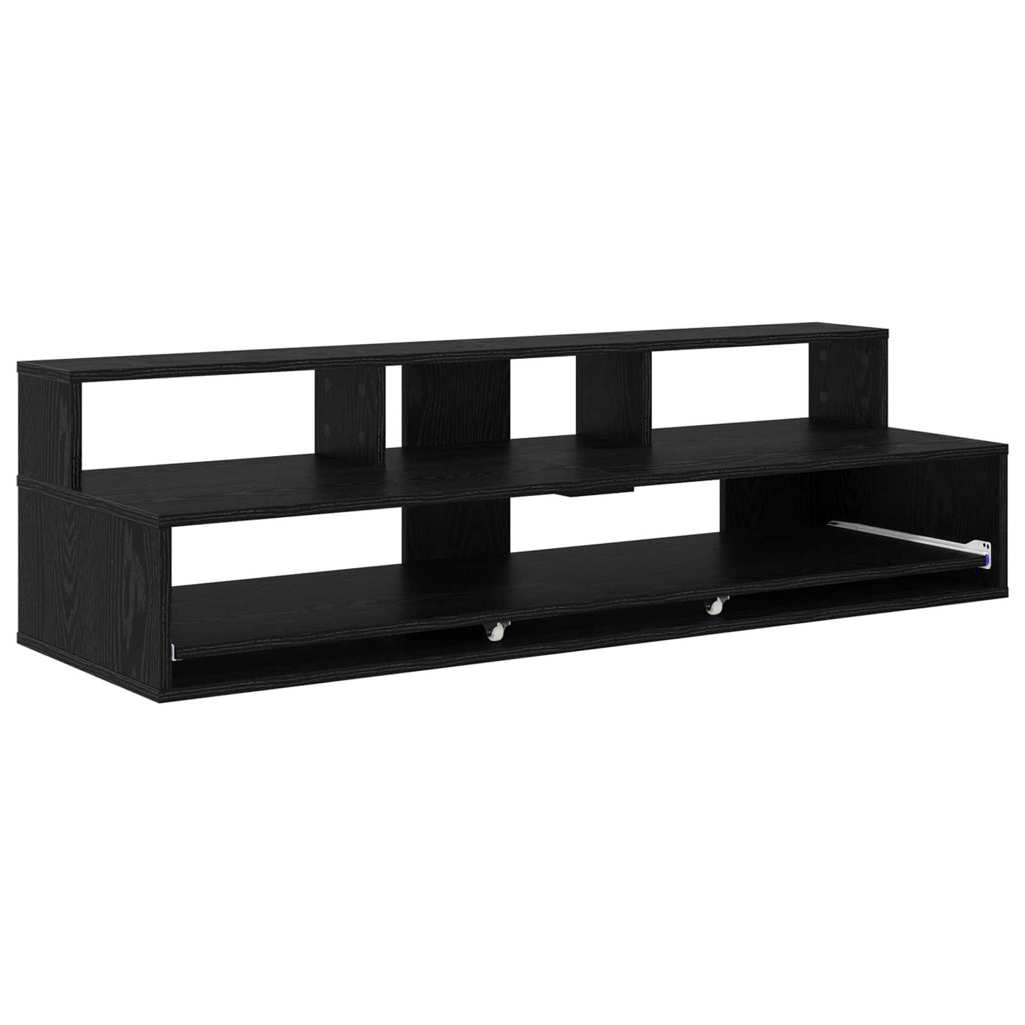 Studio Desk Black Oak 152 x 42.5 x 36 cm Engineered Wood
