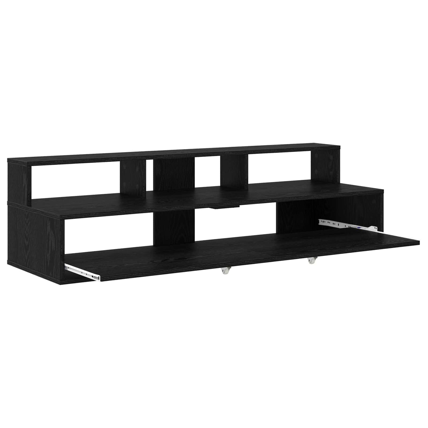 Studio Desk Black Oak 152 x 42.5 x 36 cm Engineered Wood
