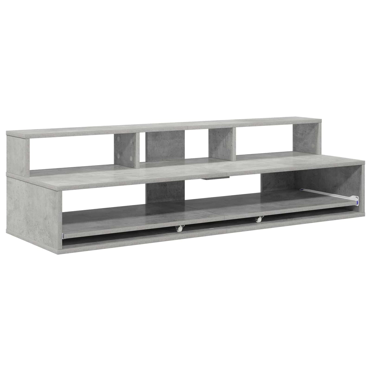 Studio Desk Concrete Grey 152 x 42.5 x 36 cm Engineered Wood