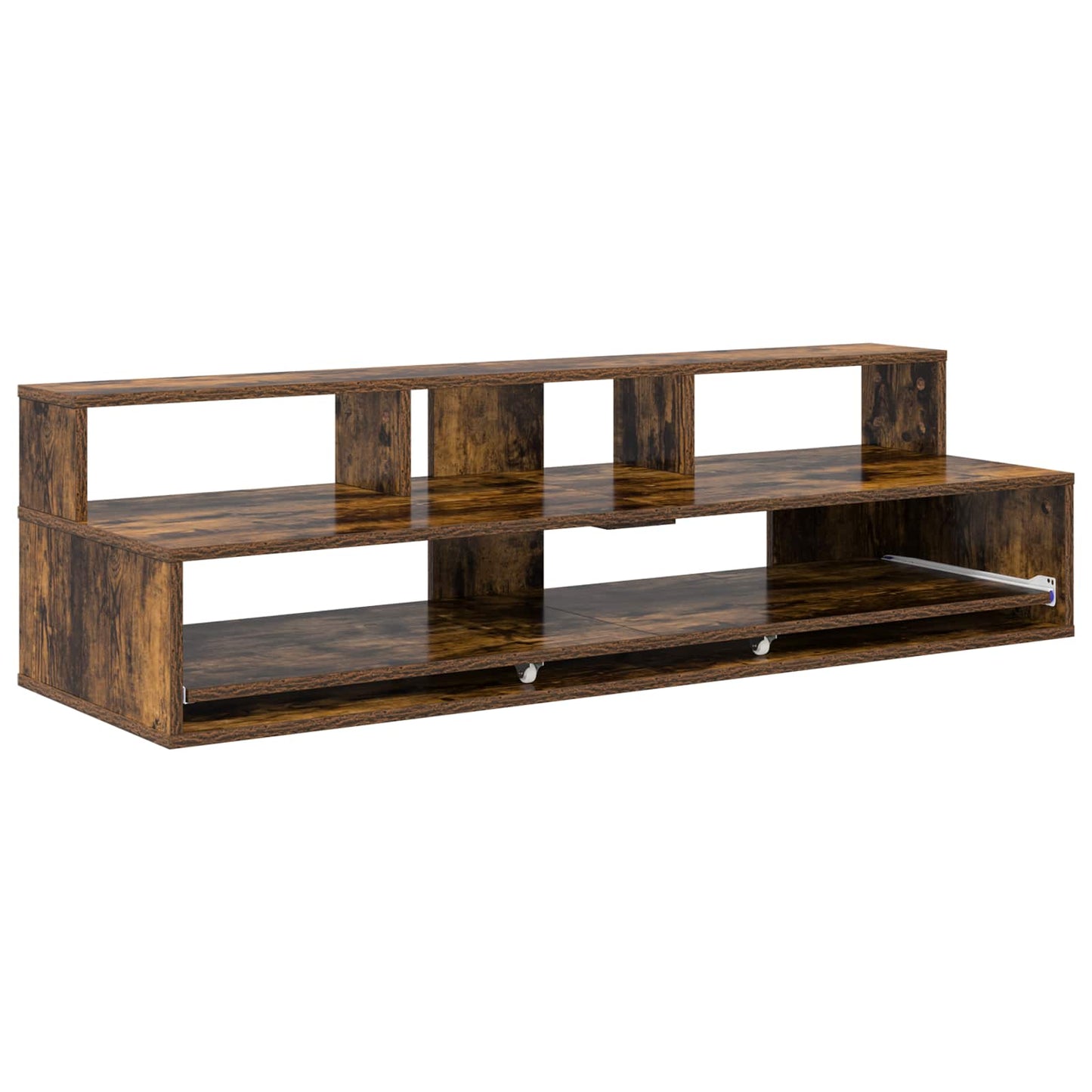 Studio Desk Smoked Oak 152 x 42.5 x 36 cm Engineered Wood