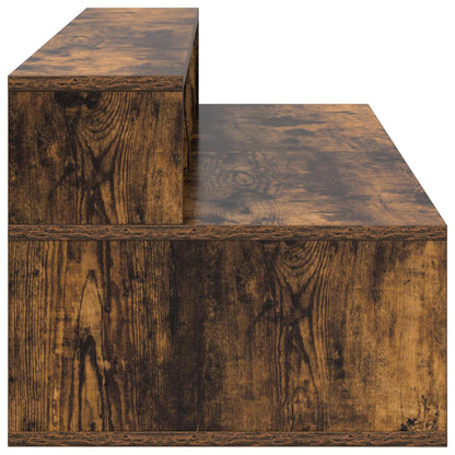 Studio Desk Smoked Oak 152 x 42.5 x 36 cm Engineered Wood