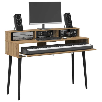 Studio Desk Artisan Oak 152 x 42.5 x 36 cm Engineered Wood