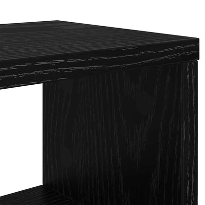 Studio Desk Black Oak 130 x 42.5 x 36 cm Engineered Wood