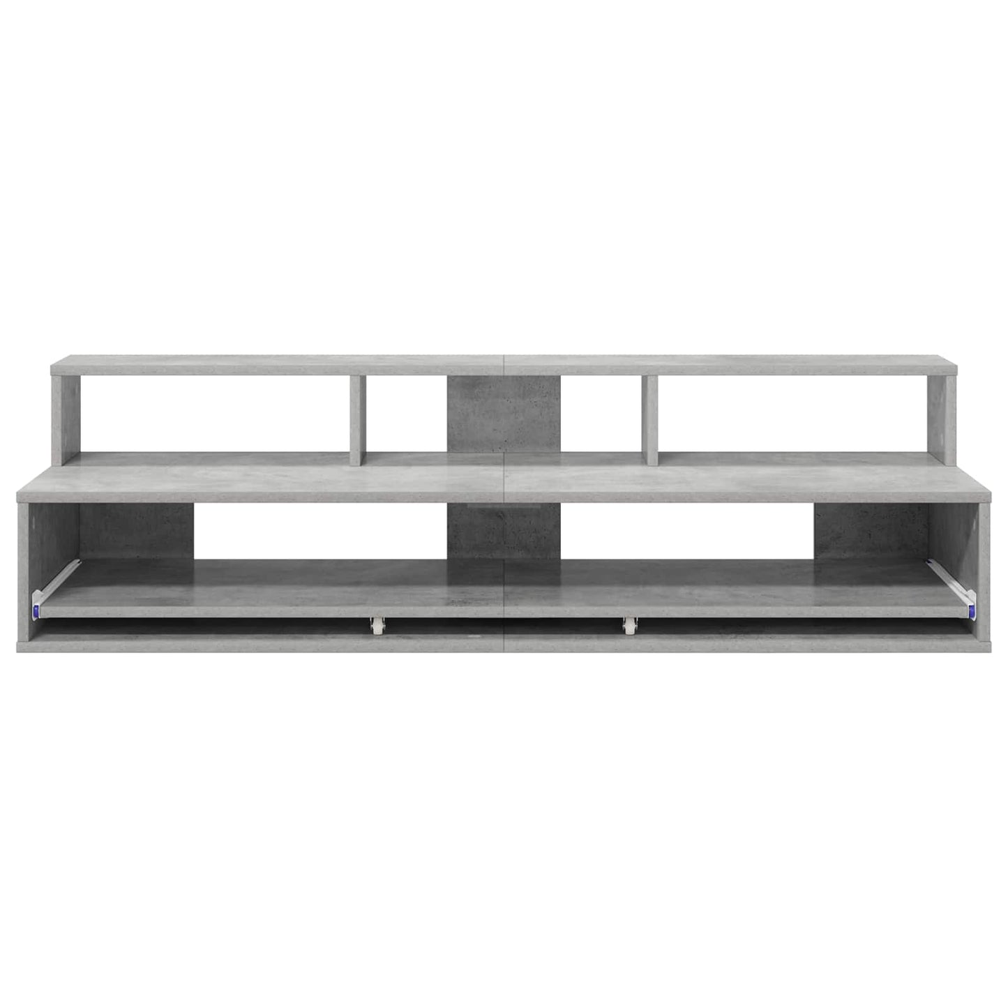 Studio Desk Concrete Grey 130 x 42.5 x 36 cm Engineered Wood