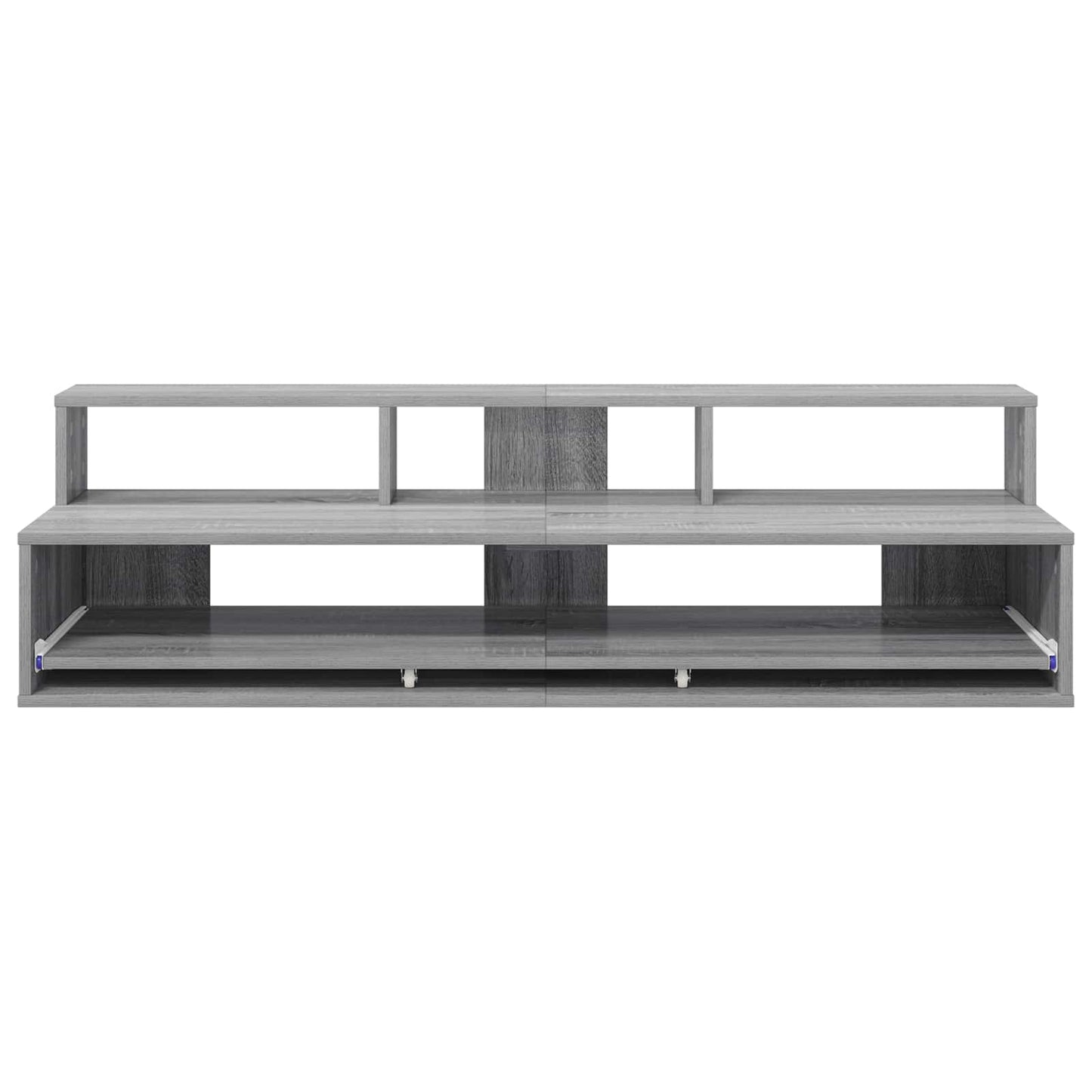 Studio Desk Grey Sonoma 130 x 42.5 x 36 cm Engineered Wood