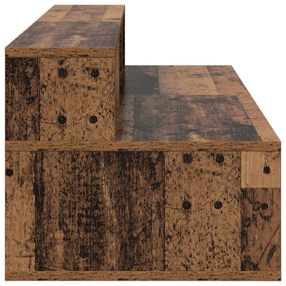Studio Desk Old Wood 130 x 42.5 x 36 cm Engineered Wood