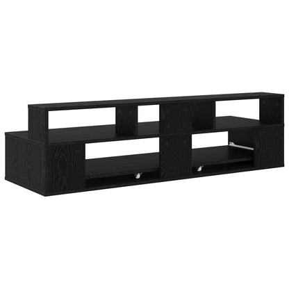 Studio Desk Black Oak 110 x 42.5 x 36 cm Engineered Wood